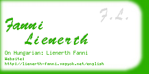 fanni lienerth business card